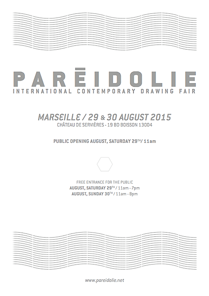 [PARTENARIAT] PARÉIDOLIE, Salon international du dessin contemporain, Marseille 2015