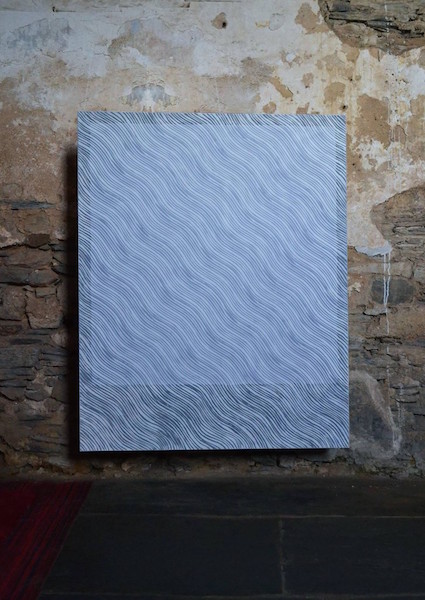Marine Provost, Fantôme n°4, 120×150 cm, peinture acrylique et digigraphie sur châssis toilé, 2013.