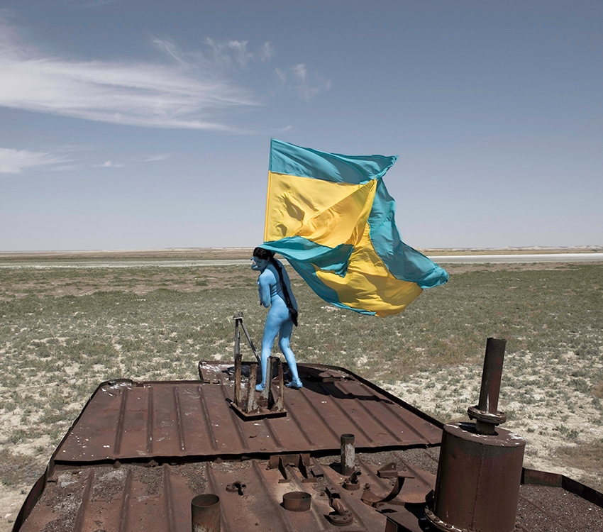 Sarah Trouche - Performance Aral revival, Kazakhstan, 2013.