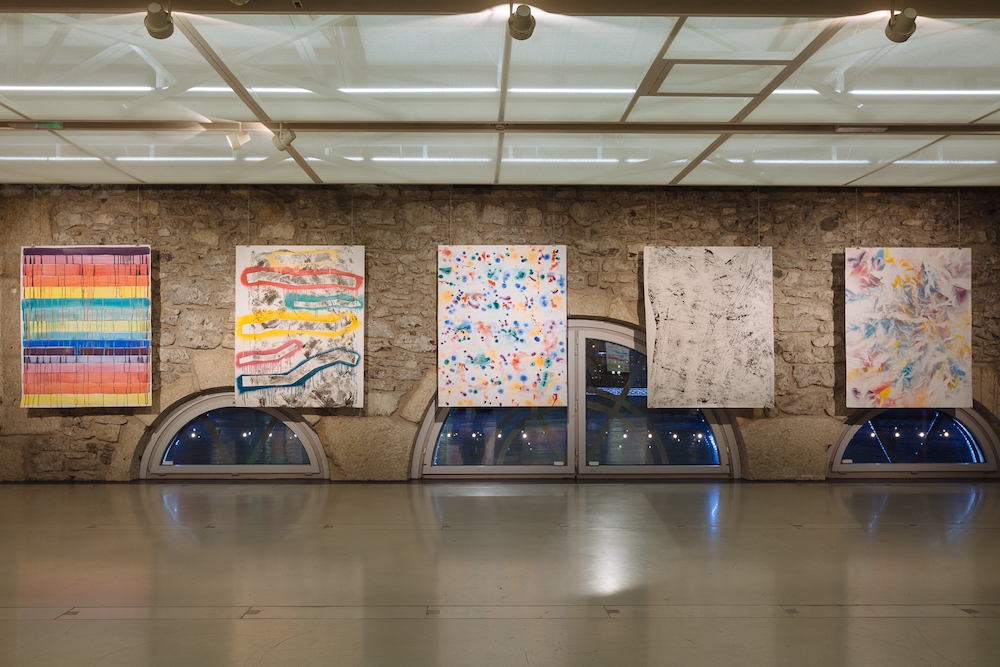 Melody Raulin, vue de l'exposition personnelle Suspensions, Cité du Temps, Genève. Photo Samuel Rubio