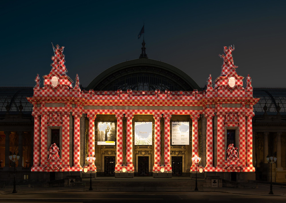 Camille Scherrer - Simulation projection façade Grand Palais - Art Paris Art Fair 2018