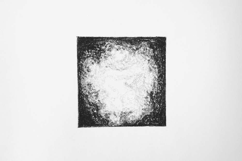 Rémi de Chiara, Réitération(s), pierre noire, graphite et encre sur papier, 30x42cm, depuis 2017