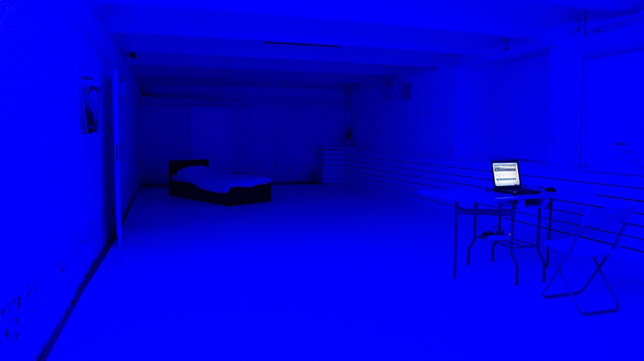 Ekaterina Vasilyeva (alias Katya Ev) Iceberg 18010813. Blue Room, 2018 light box 50x80cm