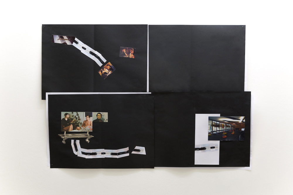 vue d'exposition Raphaël Rossi, « Art et essai et collages », du 10 au 17 novembre 2018, La vraie vie, Genève. Courtesy artiste