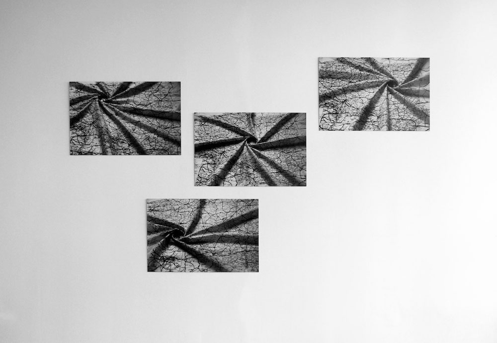 vue de l'exposition personnelle d'Harold Guérin, Strates, partitions du vide
La Capsule, Centre culturel André Malraux, Le Bourget