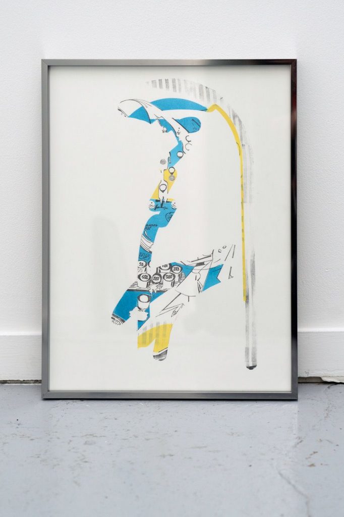 Benoît Géhanne Tilt # 02, 2019, graphite et spray sur papier, fabriano 300 g, 29,7 x 42 cm