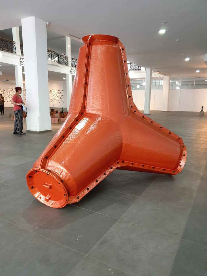 Vue de l'exposition Gravity³, solo show de Sadek Rahim au MAMO, Musée national d'Art Moderne et contemporain d'Oran Photo Faouzi Louadah