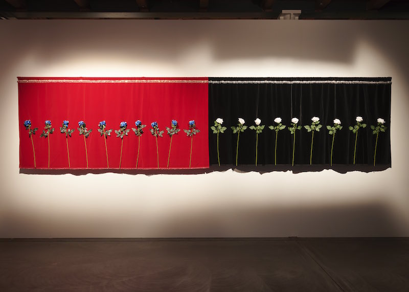 Sitara Abuzar Ghaznawi, Untitled (Curtain), Excerpt, 2019 (2018), Fri Art. Photo Guillaume Baeriswyl