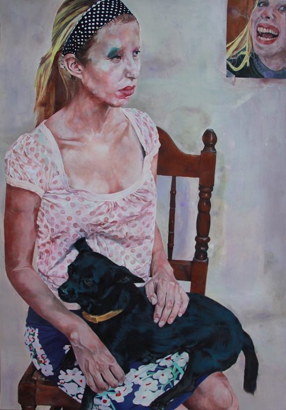 Marina Genadieva, Self portrait with my self-portrait 
