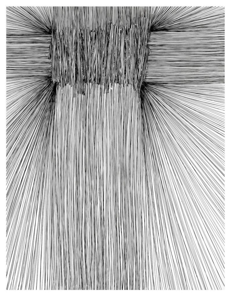 Jean-Michel Comte, SANS TITRE, 2020 stylo sur papier, 65 x 50 cm