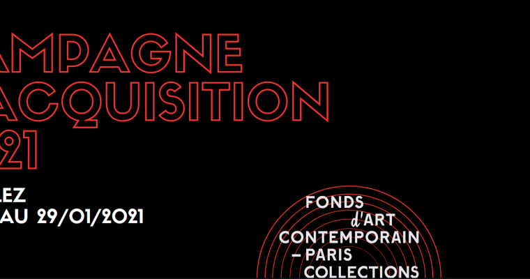 CAMPAGNE D’ACQUISITION 2021 DU FONDS D’ART CONTEMPORAIN – PARIS COLLECTIONS
