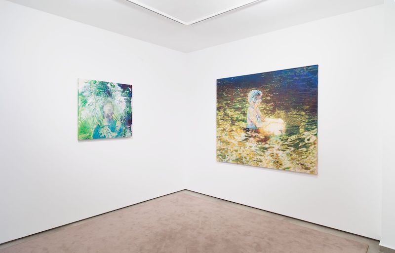 Vue exposition Alexandre Lenoir, Sous le niveau de la mer, Galerie Almine Rech, Paris