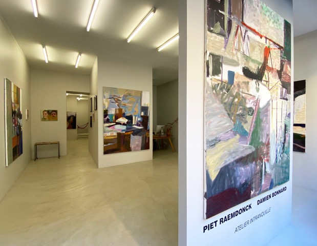 exposition Atelier Intranquille, Piet Raemdonck et Damien Bonnard Galerie Cinema Anne Dominique Toussaint, Paris