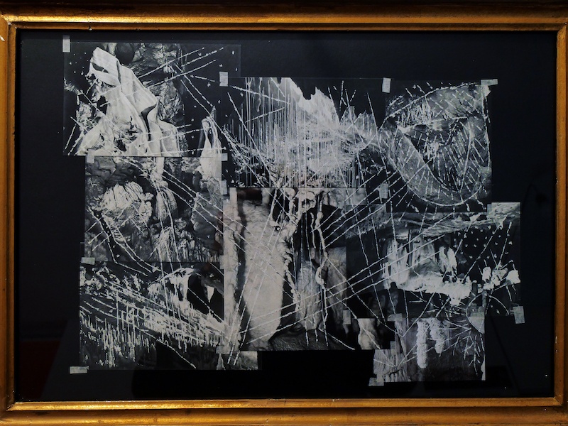 Aurélien Mauplot, Dreamlines - Grottes 2021. Gravure sur photographie, 47 x 32 cm