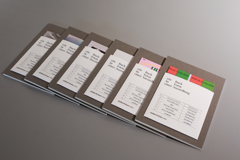 Catalogue  : ein Buch in Form einer Ausstellung 2021, 2021 édité par einBuch.haus, Berlin