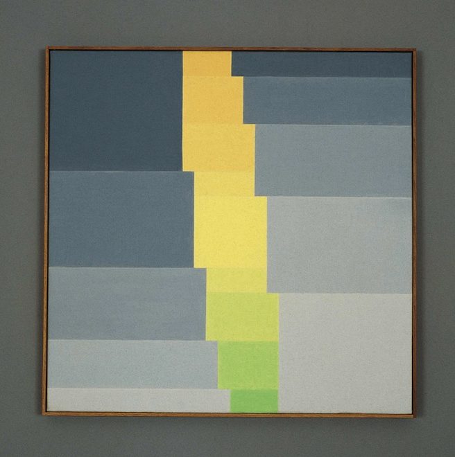Verena Loewensberg (1912-1986) Sans titre, 1974 huile sur toile 60 x 60 cm coll. particulière