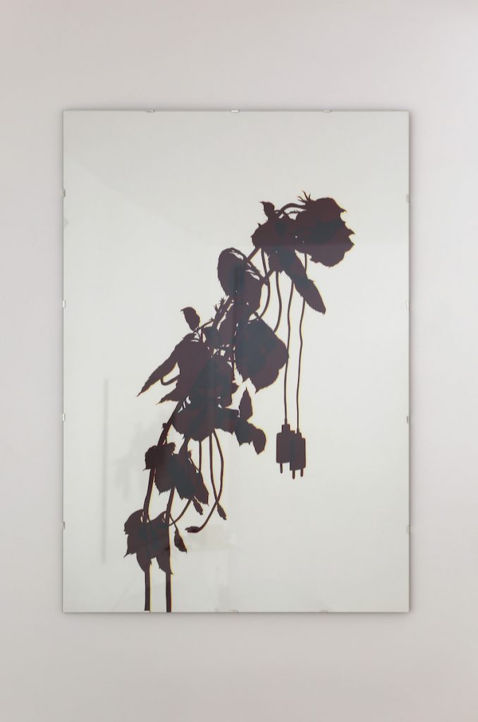 Insomnia #1 (2021) de Mariona Berenguer. Gouache, pigment et acrylique sur papier, 100 cm x 70 cm Photo par Alizée Gazeau
