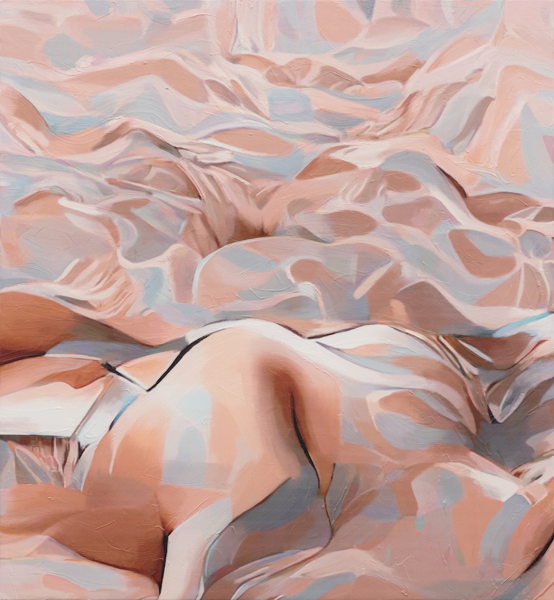 Anaïs Goupy, Bella Acrylic and ink on canvas, 120 x 130 cm, 2022 Photo @dogtain_info