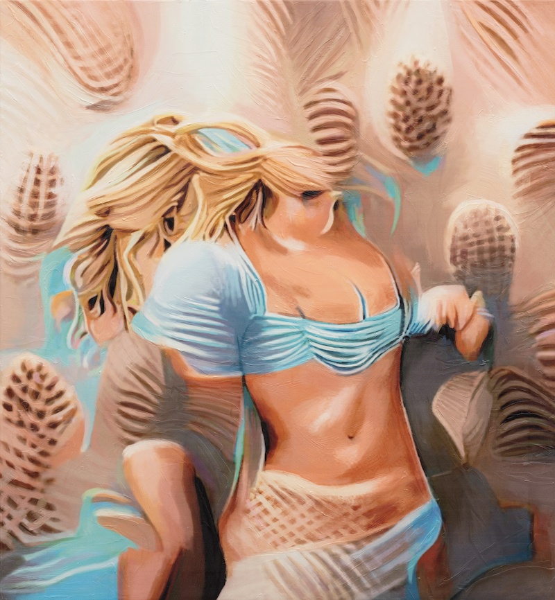 Anaïs Goupy, Britney Acrylic and ink on canvas, 120 x 130 cm, 2022 Photo@dogtain_info