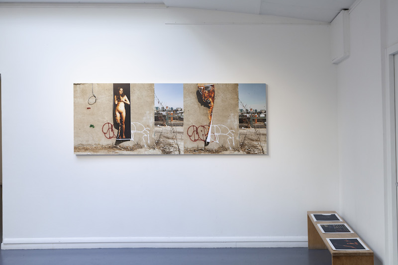 Vues de l’exposition Strangers May Kiss de Julie Coulon à la Galerie du Crous de Paris.