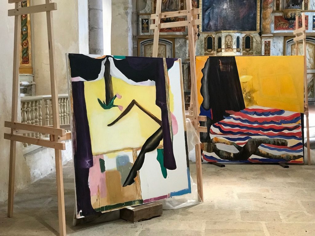 Vue exposition Florence Reymond, Basta !, Eglise Saint-Jean, Le Monastier sur Gazeille / Aponia