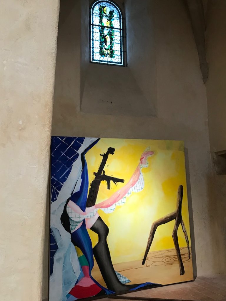 Vue exposition Florence Reymond, Basta !, Eglise Saint-Jean, Le Monastier sur Gazeille / Aponia