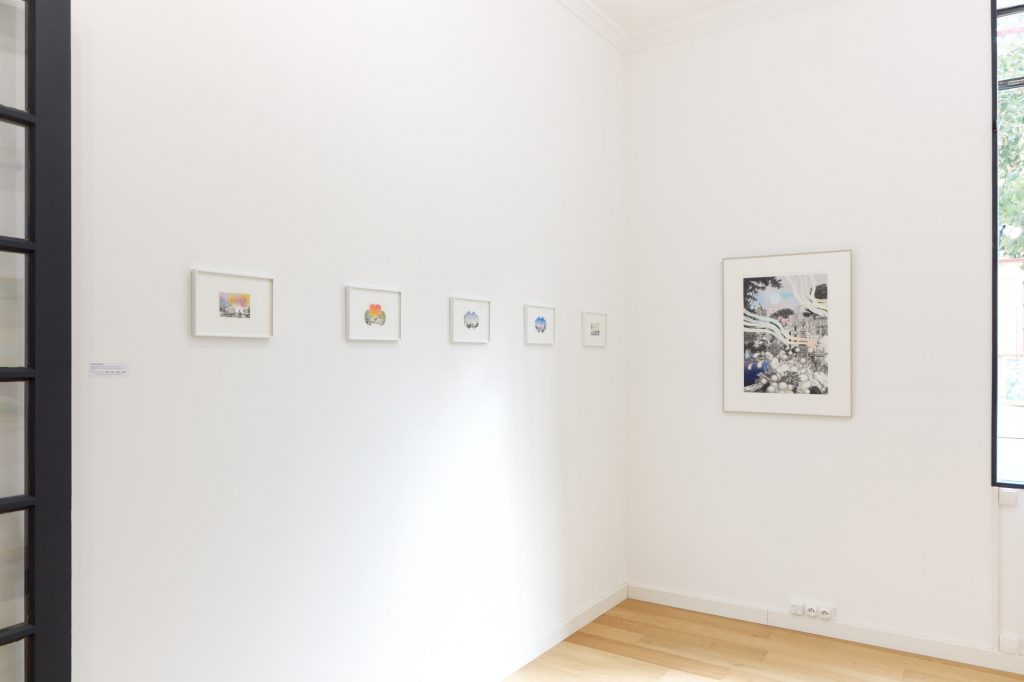 Vue d'exposition Paysages Premiers, Eléonore Deshayes et Anouk Mercier, galerie Jean-Louis Ramand, Aix-en-Provence - Photo Max McClure