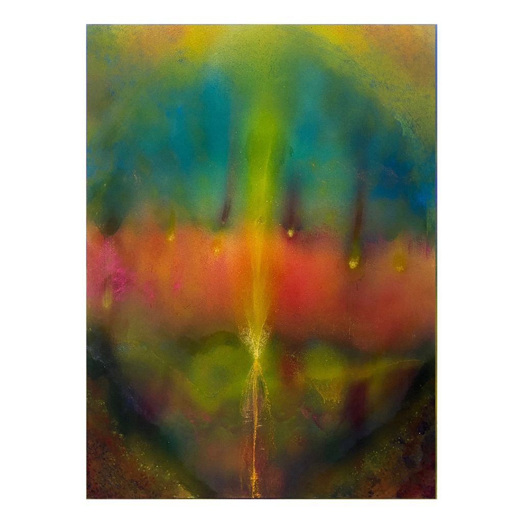 Mathias Bensimon, Vibration 3, 2023, peinture à l'huile sur toile, 200x140cm
