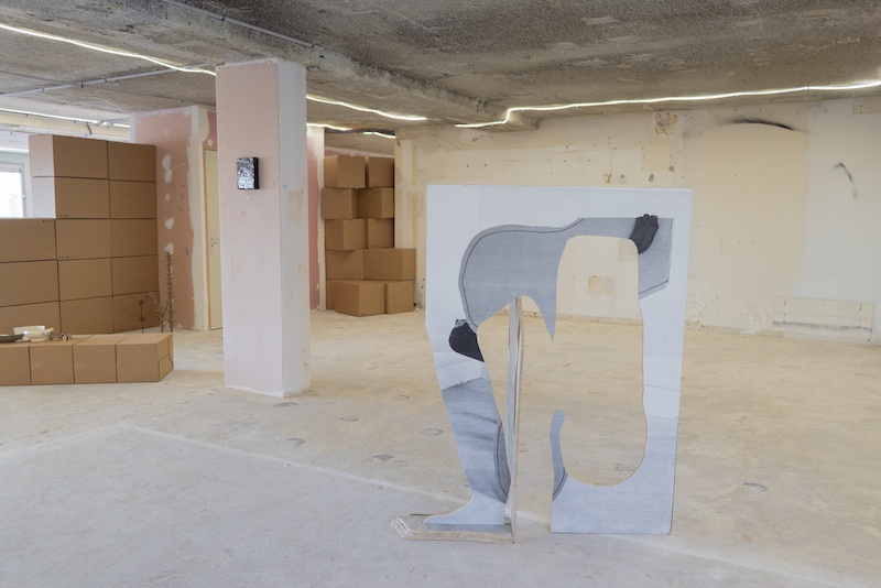 Vue exposition Restes de Traces - Tour Orion, Montreuil
Un projet d'Eladio Aguilera