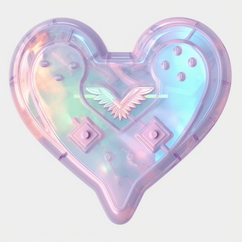 Violet Forest, cybertwee ₊˚⊹♡ rainbow ♡ heart controller, 2023