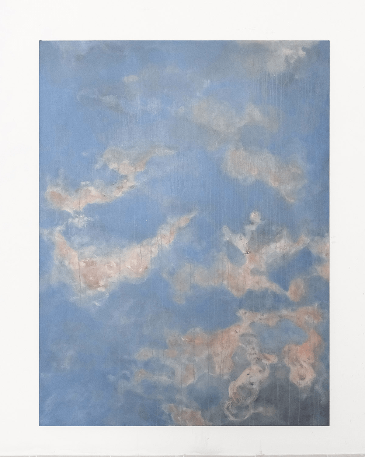 Benoît Blanchard, Un ciel de printemps, huile sur toile, 160 x 120 cm, 2023