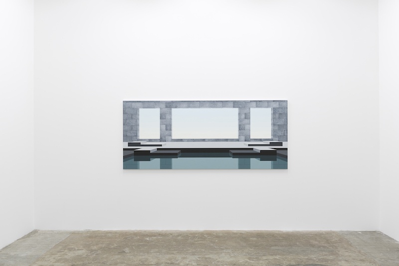 HENRIK SAMUELSSON None, 2022-2023 acrylique et huile sur toile 100 x 240 cm