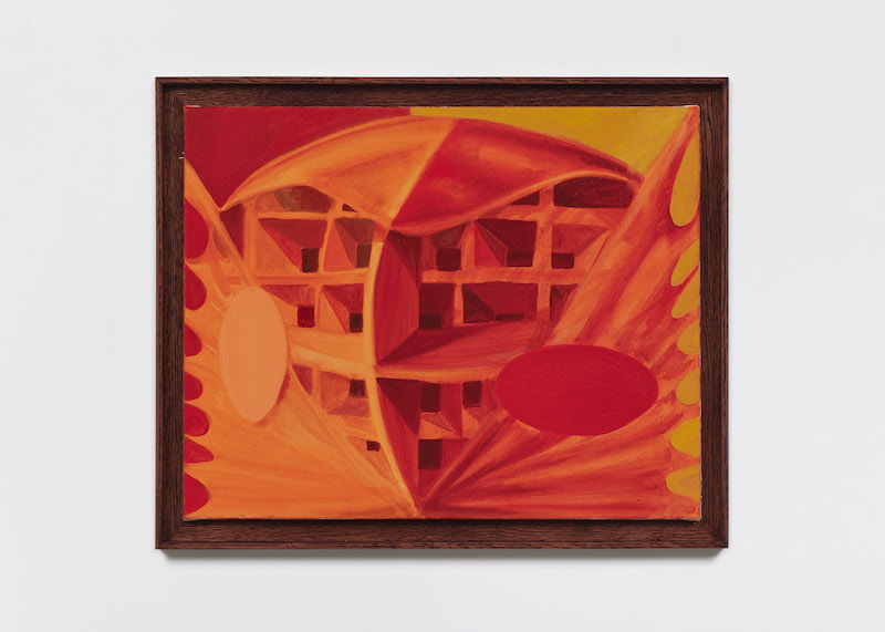 Sean Steadman, Lattice head, 2023, oil on canvas, framed, 46.3 x 57 x 3.7 cm, unique-  Photographie Aurélien Mole