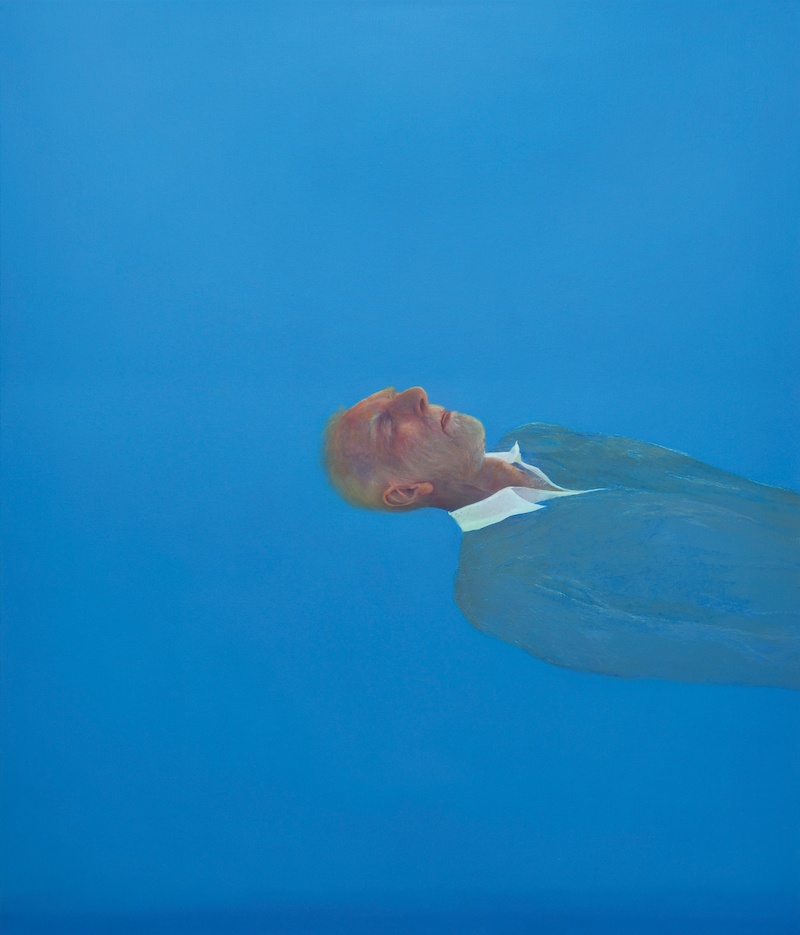 Gauthier Hubert, Vincent Van Gogh ayant pris un coup de soleil sur la Côte d'Azur, 2019, Oil on canvas, 195 x 167 cm - courtesy artiste et Irène Laub Gallery (collection privée)