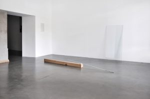 Vue de l'exposition La mesure du doute, La BF15, 2016.