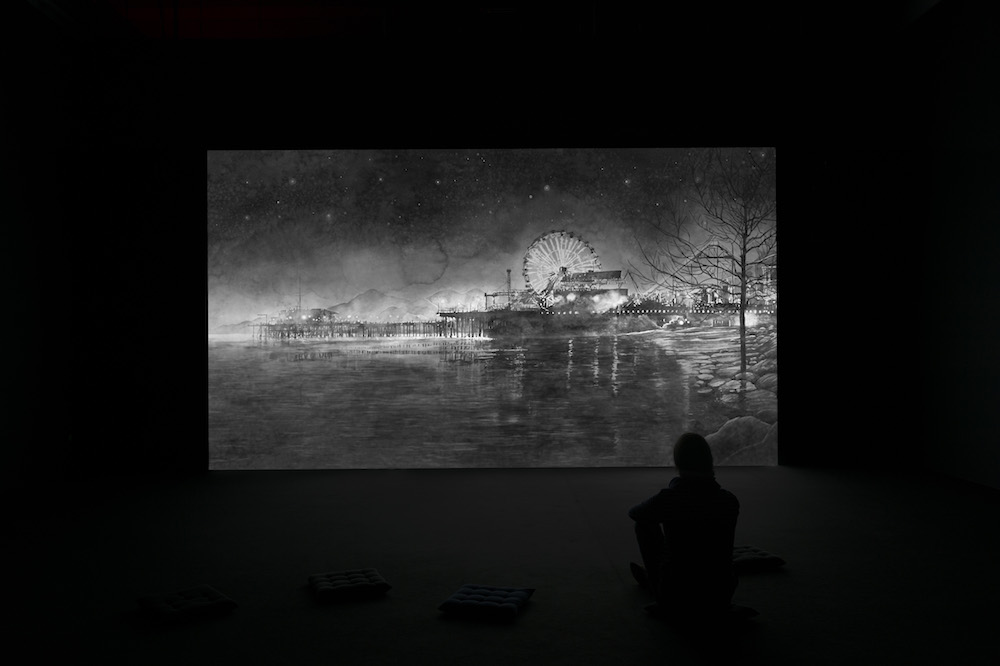 Night Time extended. Fil animé 19’20”-2015. Photo Marc Domage