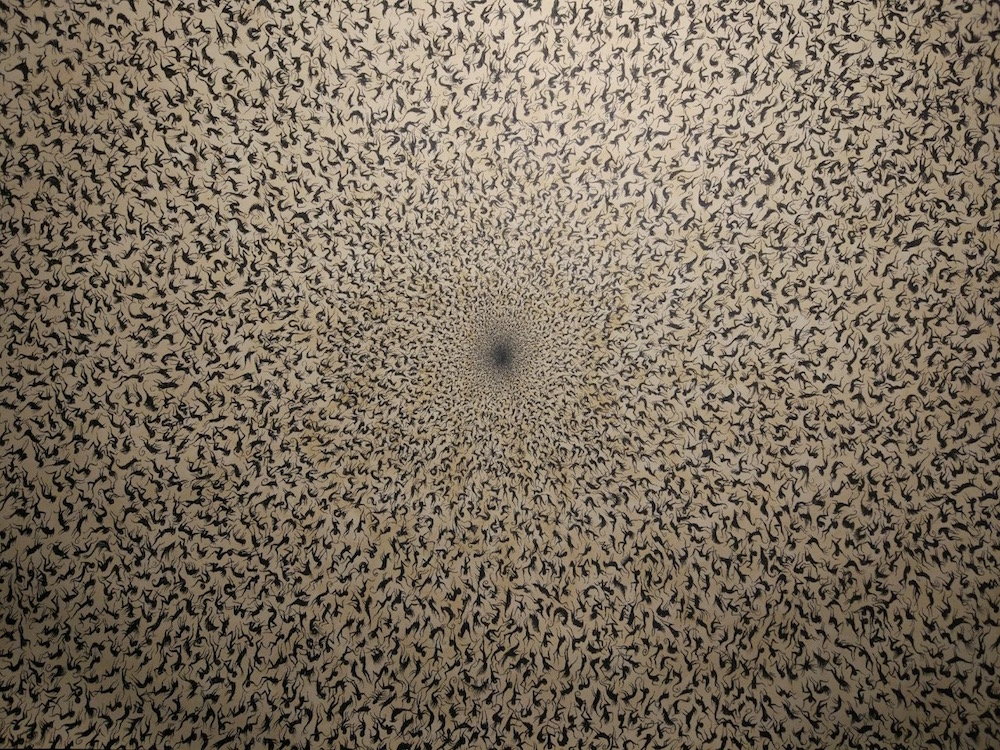 PEYBAK Sans Titre 2018 Encre et thé sur papier 56,5 x 85,5 cm Courtesy Galerie GP & N Vallois, Paris