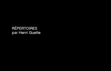 RÉPERTOIRES par Henri Guette