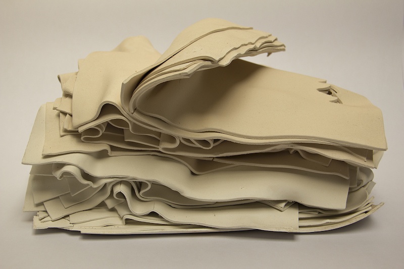 Paula de Solminihac White Book, 2014. White clay paper, 35 x 26 x 16 cm