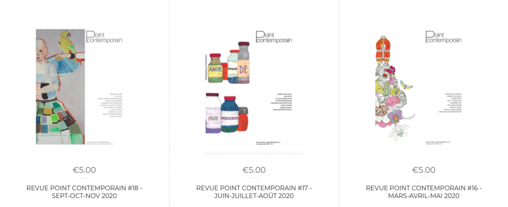 Abonnements revue point contemporain