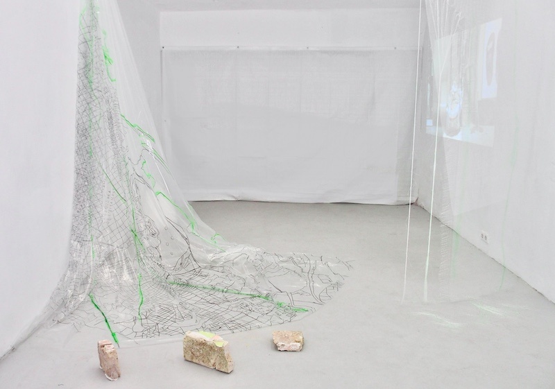 Vues d’exposition « urban tracks », Homesession Barcelone, 2021