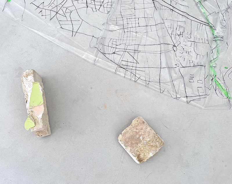 Vues d’exposition « urban tracks », Homesession Barcelone, 2021