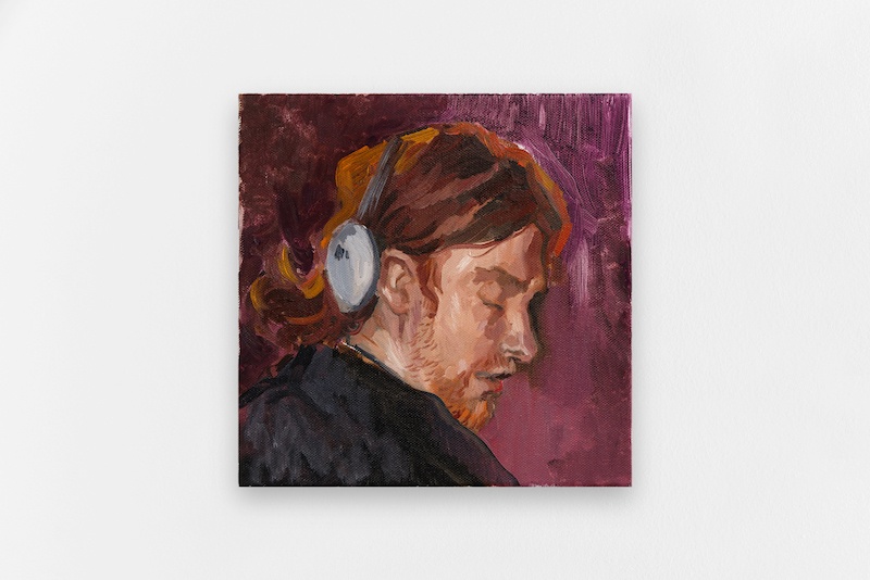CHARLES HASCOËT - APHEX TWIN (SLEEPING) 2021 Oil on canvas 30 x 30 cm CHARLES HASCOËT - APHEX TWIN (SLEEPING) 2021 Oil on canvas 30 x 30 cm