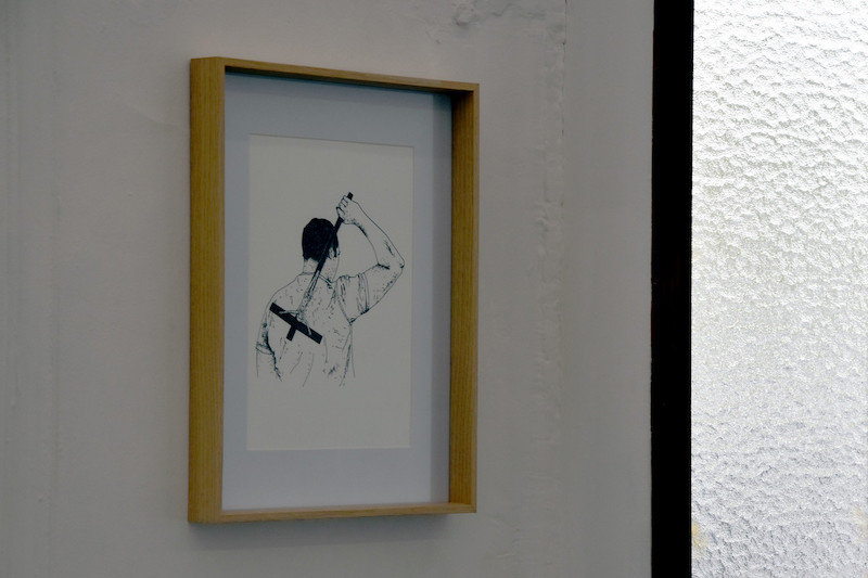 © Younes Baba-Ali, Objets (dé)sacralisés, 2021. Dessins. Photographies. Production La BF15/Centre Wallonie -Bruxelles / Paris. Photo Aude Tournaye