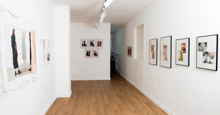 Vues d'exposition Les Heures Grises Galerie Ségolène Brossette Commissariat Madeleine Filipi