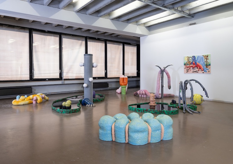 Antoinette d'Ansembourg - Vue d'exposition L'anticipation d'un futur, Espace Vanderborght, Bruxelles - Photo Pierre Toussaint & Vincent Everarts