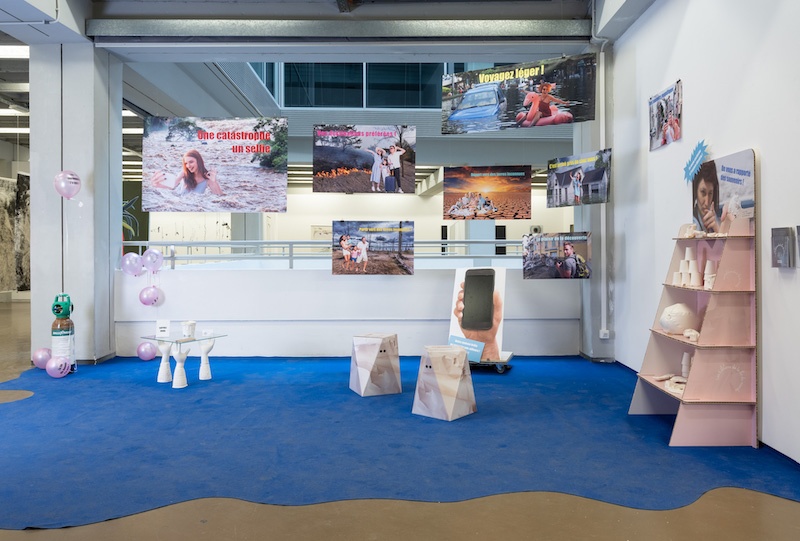 Clara Thomine - Vue d'exposition L'anticipation d'un futur, Espace Vanderborght, Bruxelles - Photo Pierre Toussaint & Vincent Everarts