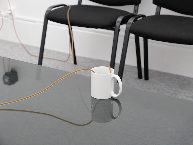 Valérian Goalec, Cycle, 2023
Pompe péristaltique, café, tube silicone, mug