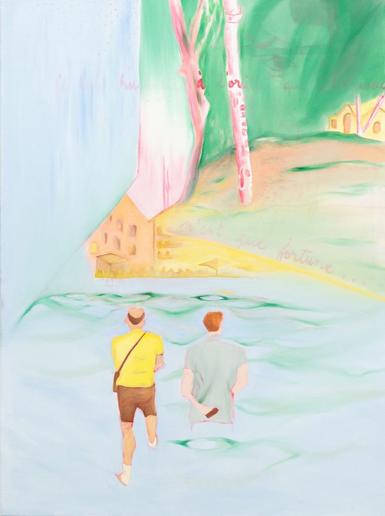 Inès Laboucarie, contemplatif, 100 X 135 cm