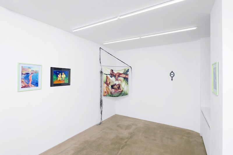 Danser sur les traces - Prix Utopi·e, exhibition view with Maïc Baxane, Audrey Couppé de Kermadec and Nelson Bourrec Carter, Sans titre, Paris